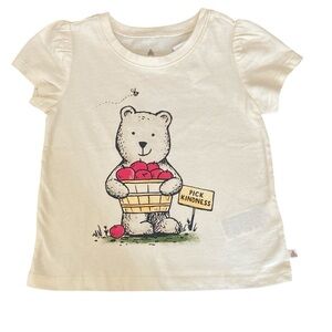 Baby Gap Cream Bear Graphic T-Shirt